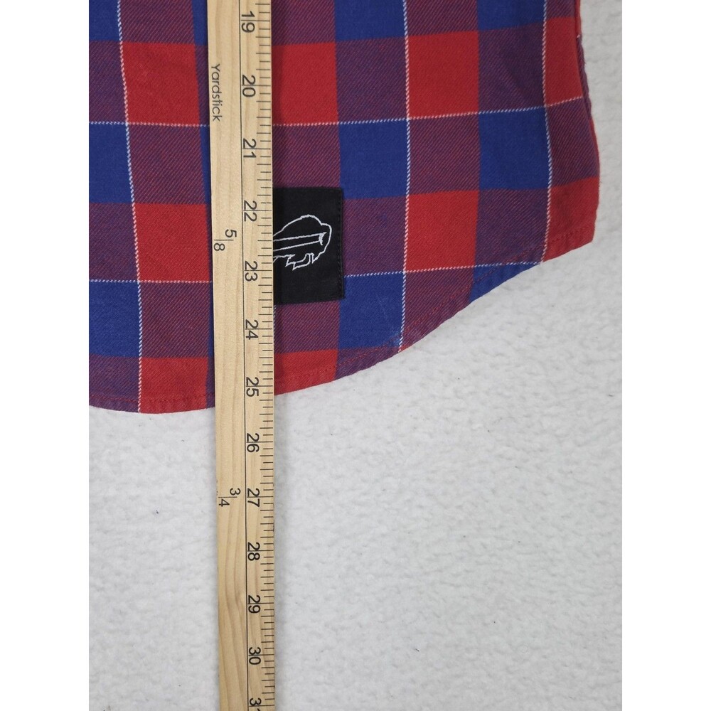 Buffalo Bills x NFL‎ Shirt Mens Large Red Blue Football Levi's Plaid Flannel - Picture 5 of 11
